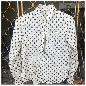 J. Crew polka dot shirt size 6